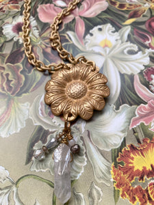 Daisy Chain Crystal Necklace